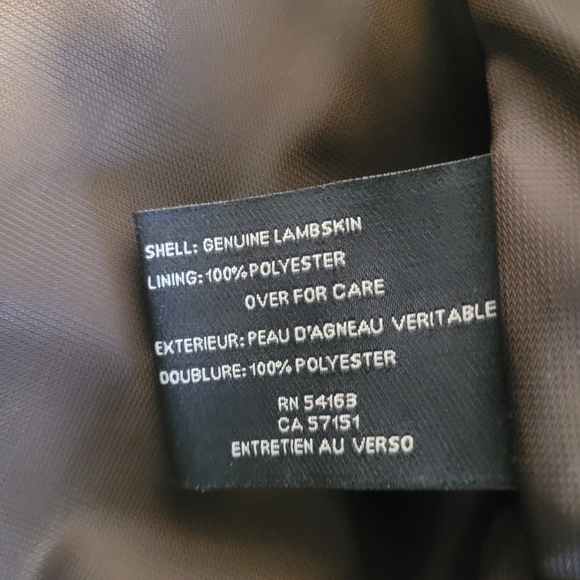 Cole Haan Leather Jacket size medium - Picture 3 of 4